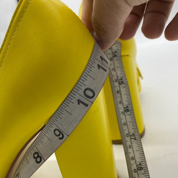 YDNChunky High Heel Square Toe Loafer Shoes Pumps with Buckle Shoes - Picture 8 of 9